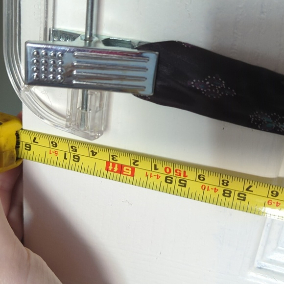 5 ft. Long Christian Dior black patterned polyester tie - Picture 5 of 5